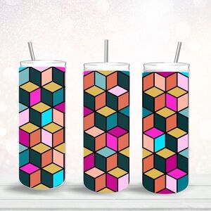 Cube Patchwork Tumbler